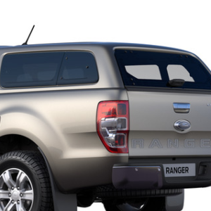 Trda streha s stranskimi stekli, difuzno srebrna